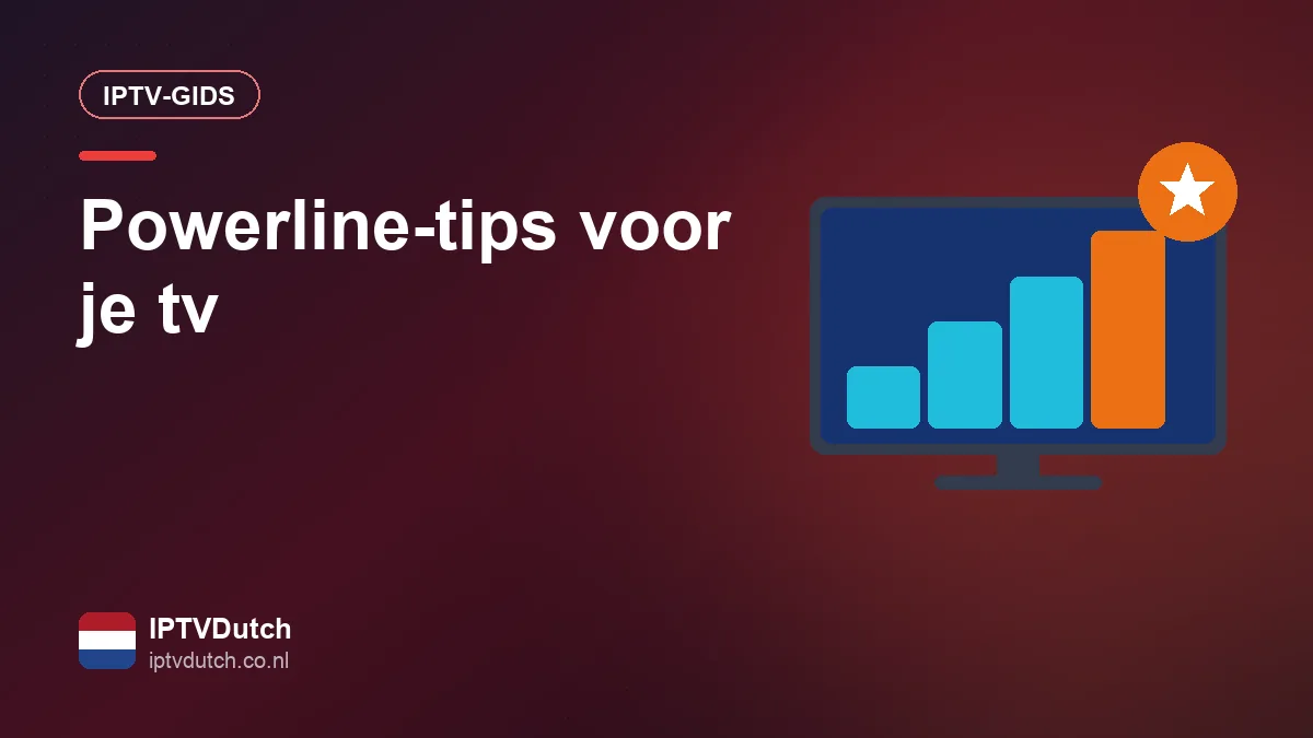 Powerline-adapter in een stopcontact, verbonden met een tv
